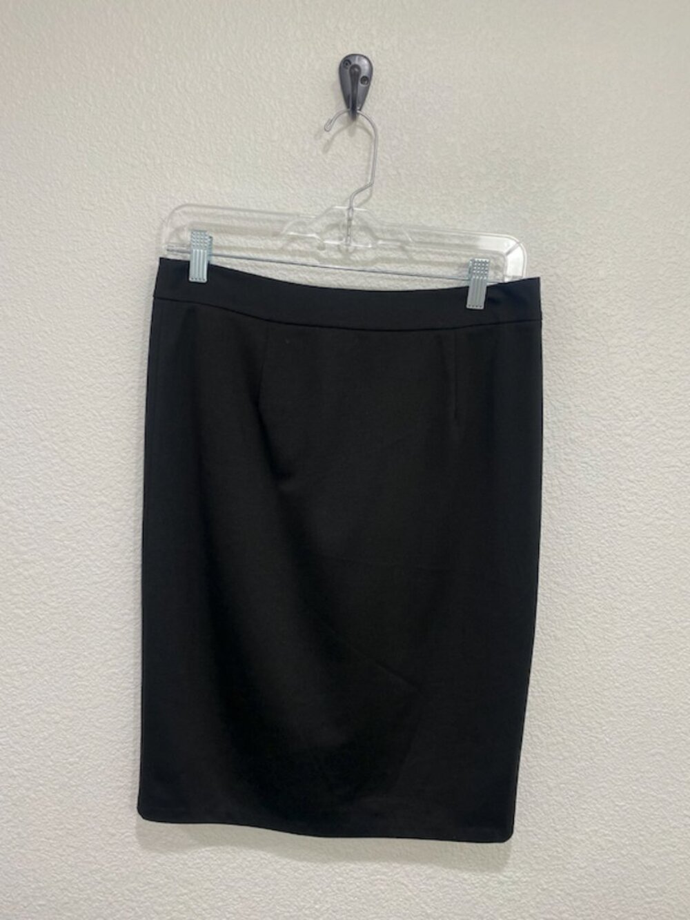 JustFab Asymmetrical Zip Midi Pencil Skirt Black S - Picture 3 of 7